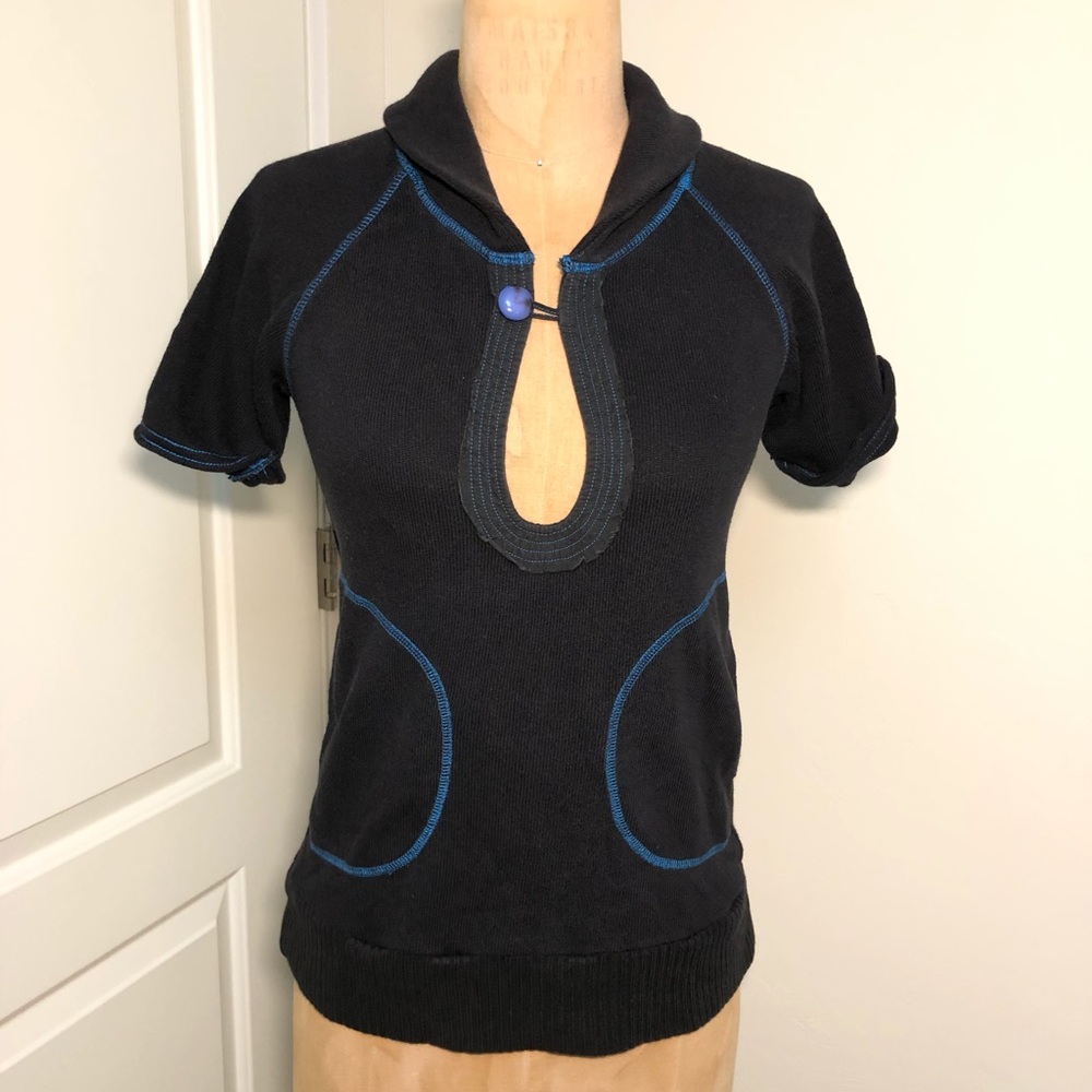 Free People Small Black Sweater Top